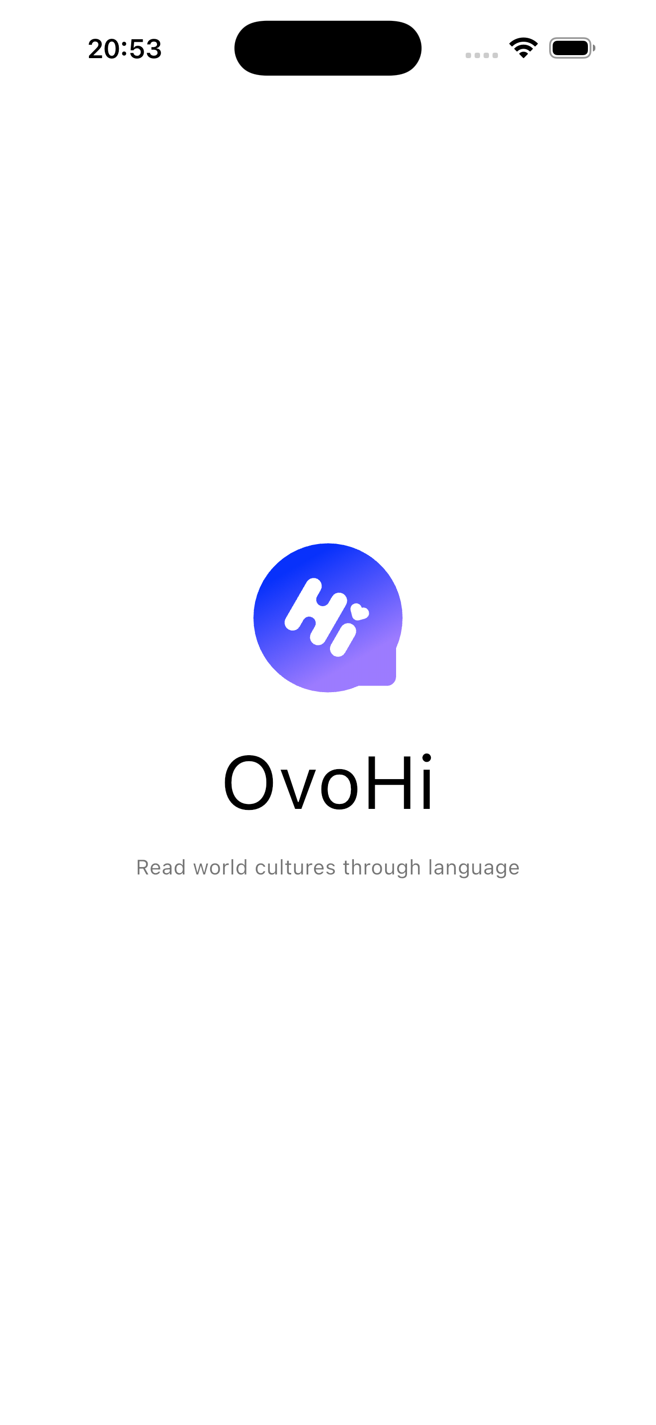 OvoHi culture topics screen